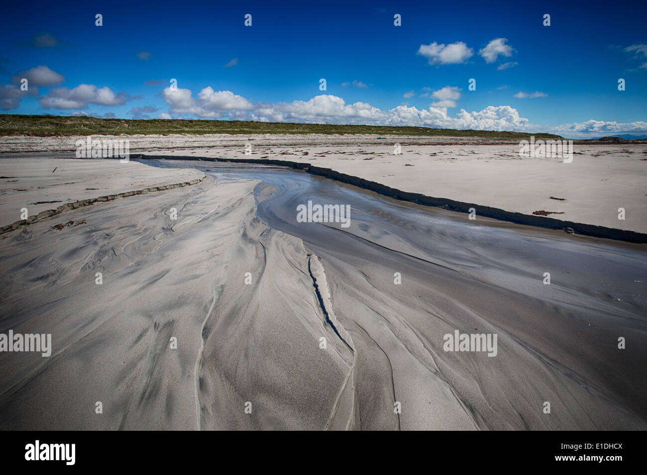 Belle Balranald beach sur une journée ensoleillée. North Uist, îles Hébrides, Ecosse, Royaume-Uni Banque D'Images