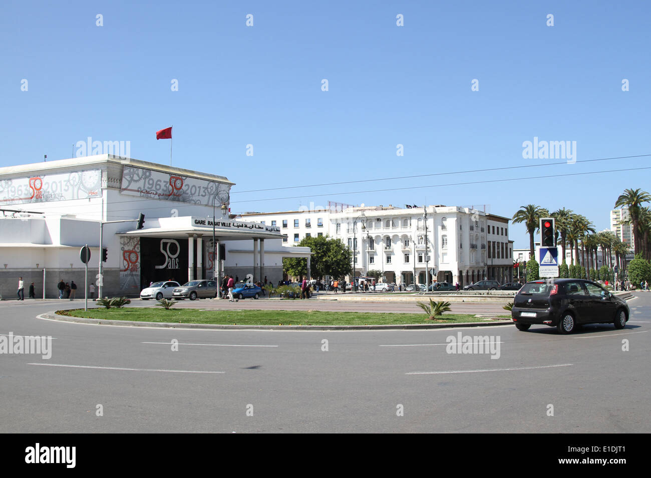 La gare ferroviaire de Rabat Banque D'Images