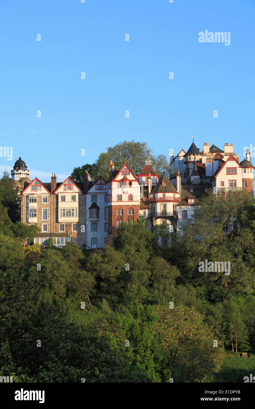 Royaume-uni, Ecosse, Edimbourg, Vieille Ville, ligne d'horizon, Banque D'Images