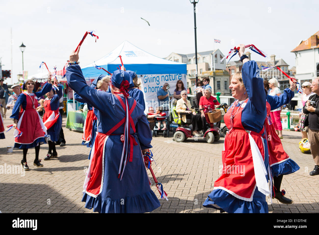 Weymouth, Dorset, UK. 1er juin 2014. Le Wessex Folk Festival a lieu le long du port de Weymouth. Credit : Zach Williams/Alamy Live News Banque D'Images