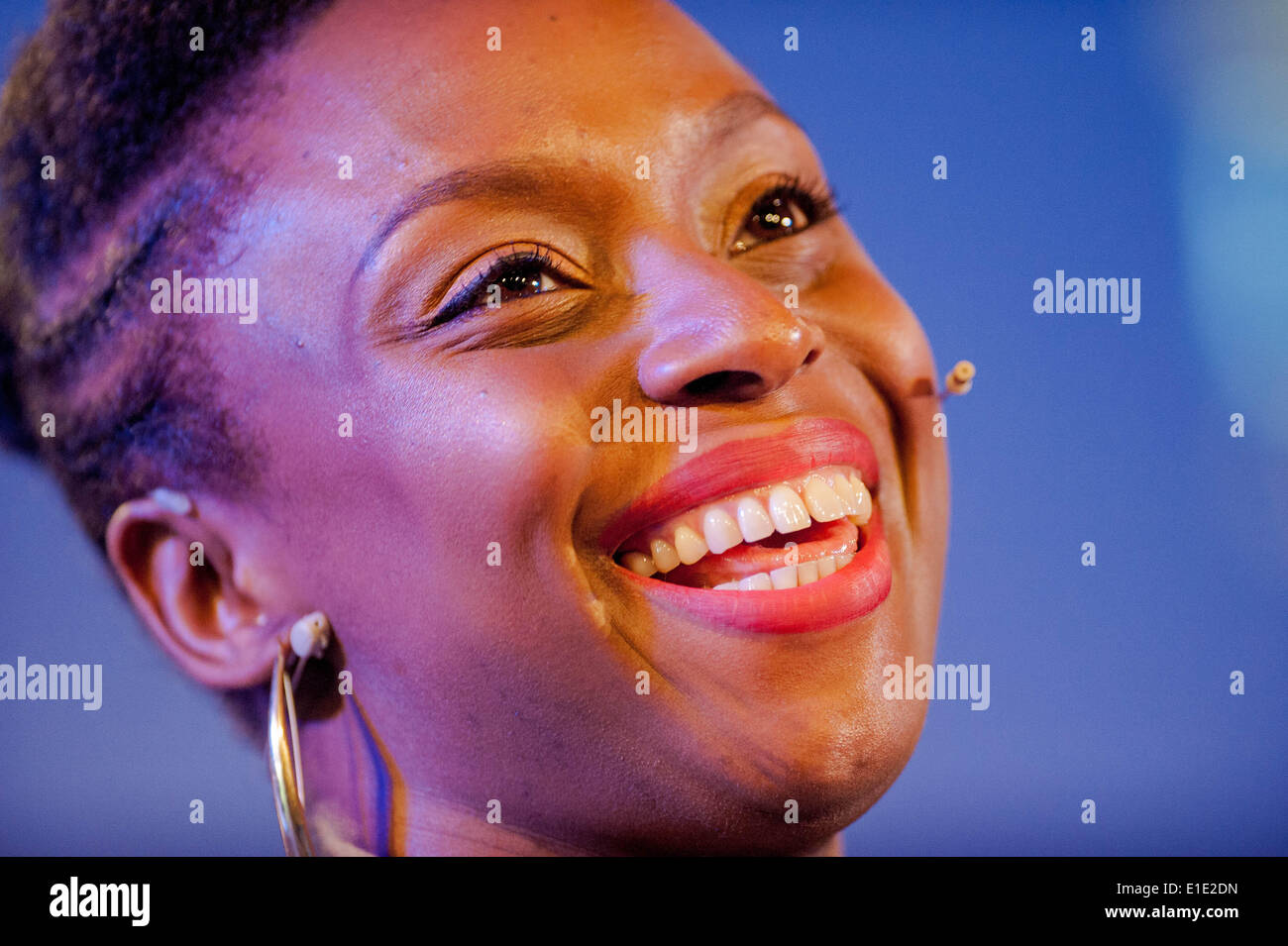 Hay-on-Wye, au Royaume-Uni. 1er juin 2014. Sur la photo : Auteur Chimamanda Ngozi Adichie Re : Hay Festival, Hay on Wye, Powys, Pays de Galles : Crédit D Legakis/Alamy Live News Banque D'Images