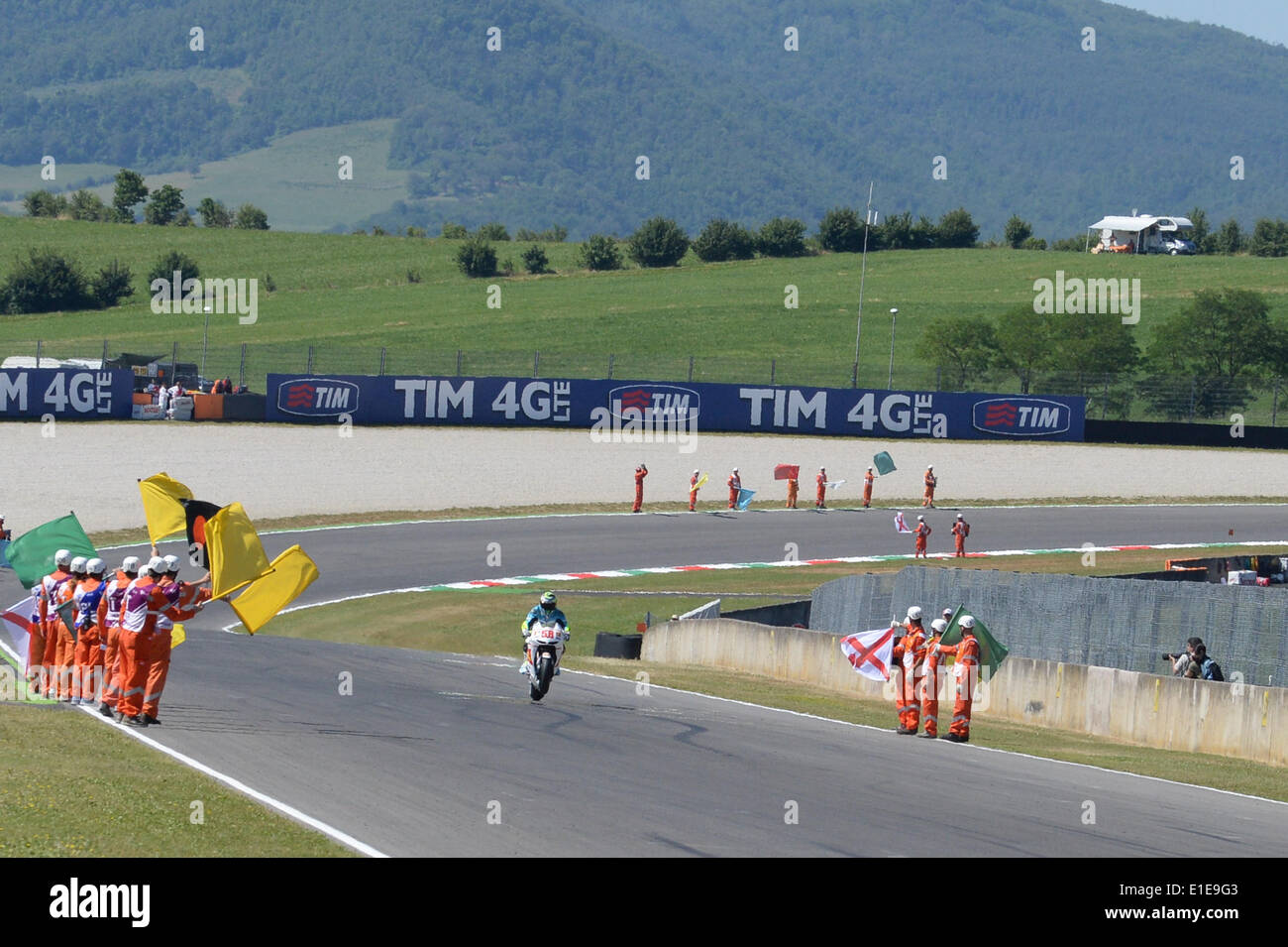 Mugello, en Italie. 01 Juin, 2014. Loris Capirossi exécuter un tour au mémorial de Marco Simoncelli de MotoGP d'Italie Crédit : Gaetano Piazzolla/Alamy Live News Banque D'Images