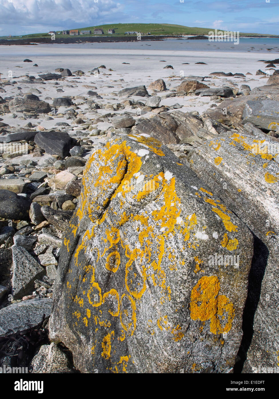 Nan Port Long Beach, North Uist, Hébrides extérieures, en Écosse Banque D'Images