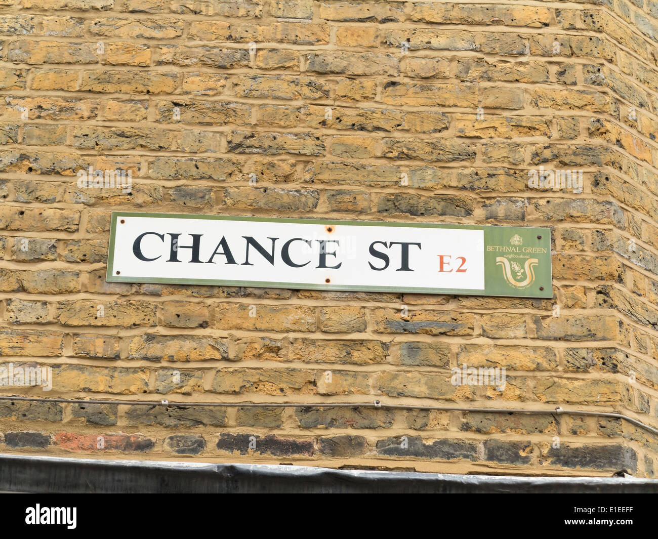 Chance Street street sign, Londres, Angleterre Banque D'Images
