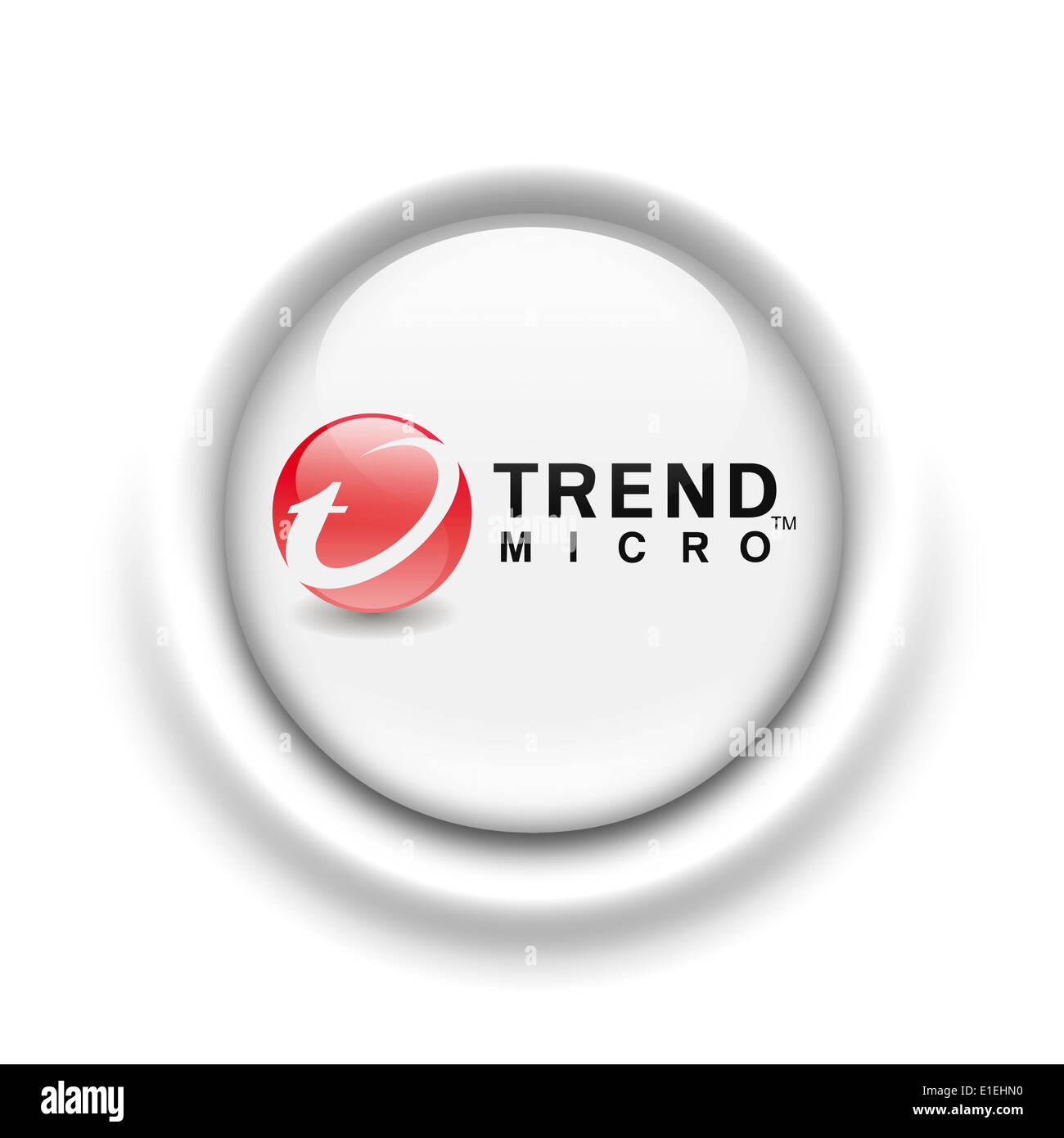 Trend Micro icône logo emblème drapeau symbole Banque D'Images