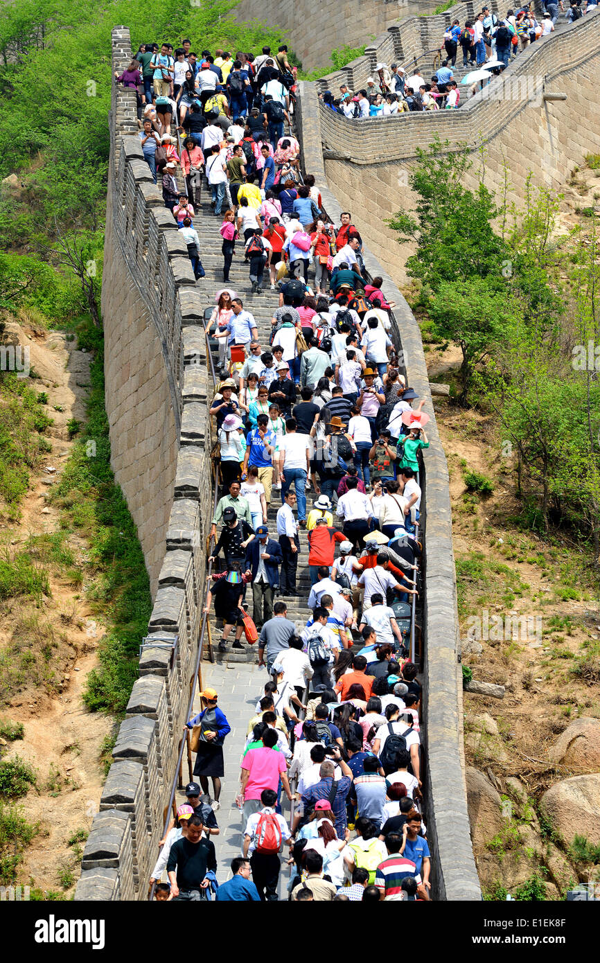 La Grande Muraille de Badaling Chine Banque D'Images