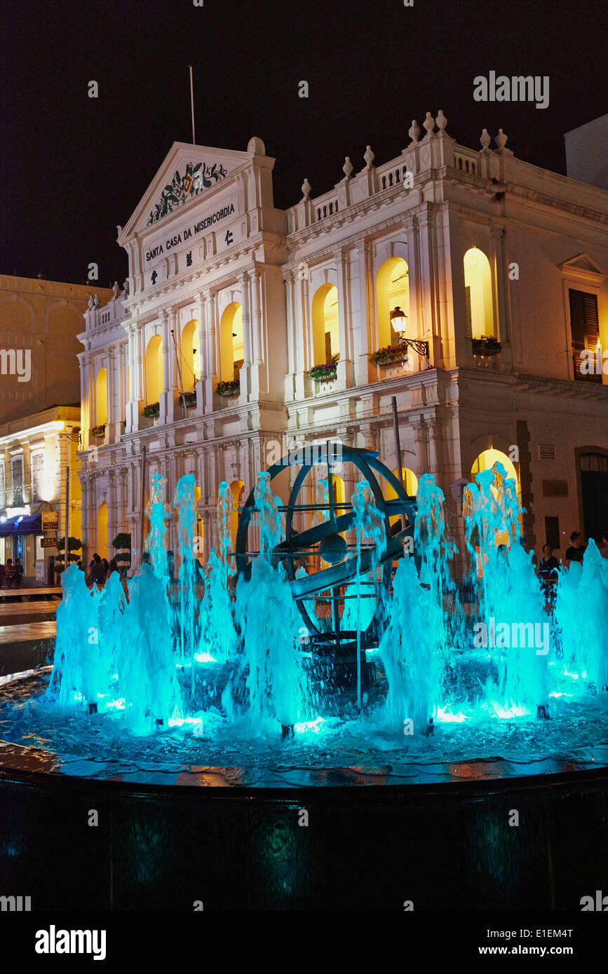La Chine, Macao, Largo de Senado, Sainte Maison de la Miséricorde Banque D'Images