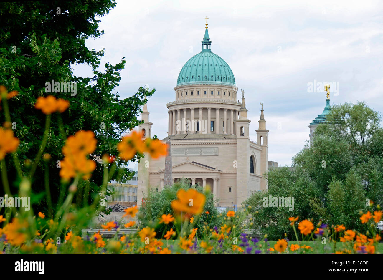 Vue de l'église St Nicolai Potsdam Allemagne Banque D'Images