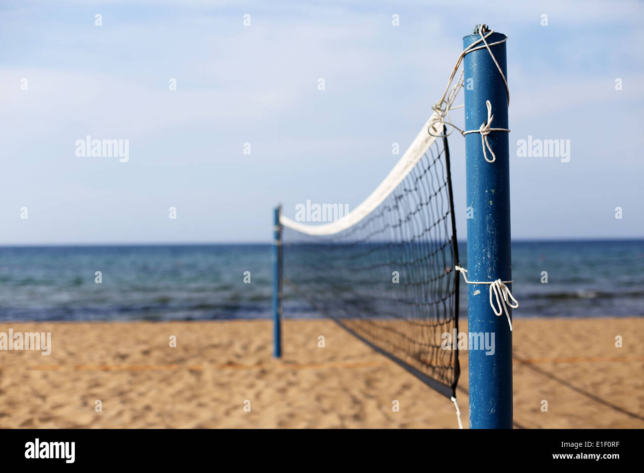 Un terrain de beach-volley Banque D'Images