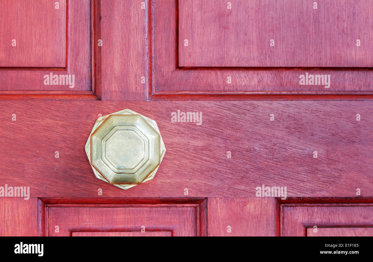 Close up image of avec bouton de porte extérieure Banque D'Images