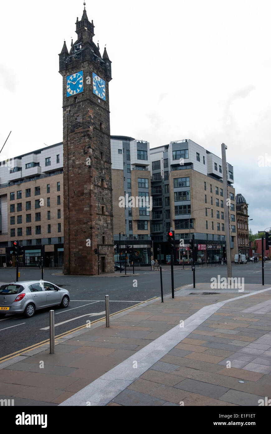 Le péage Steeple Merchant City Glasgow Cross Glasgow Ecosse Banque D'Images