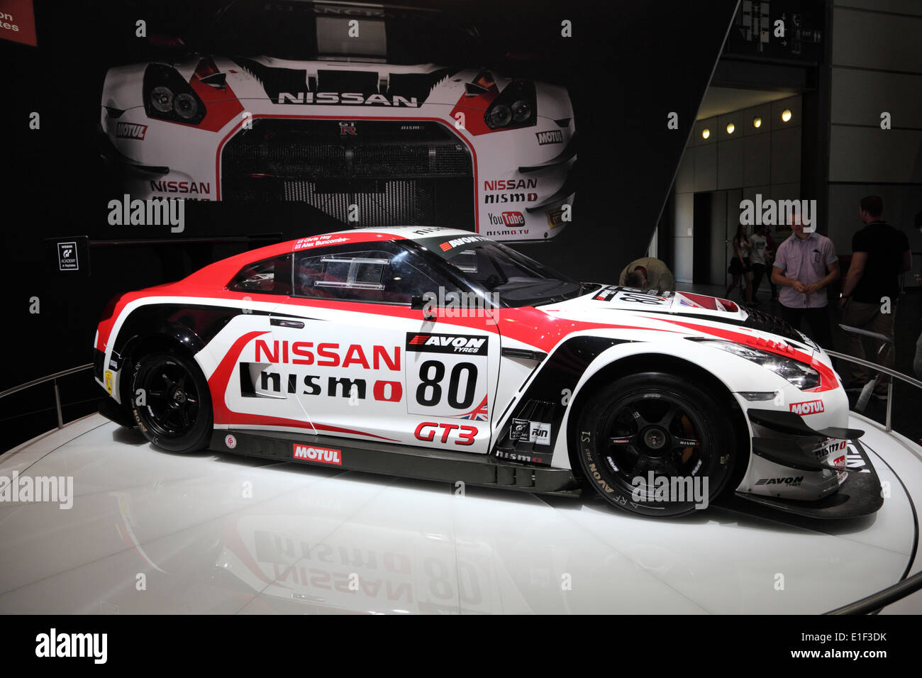 Nissan Nismo GT3 voiture de course à l'AMI - Salon International de l'Auto Mobile le 1er juin 2014 à Leipzig, Allemagne Banque D'Images