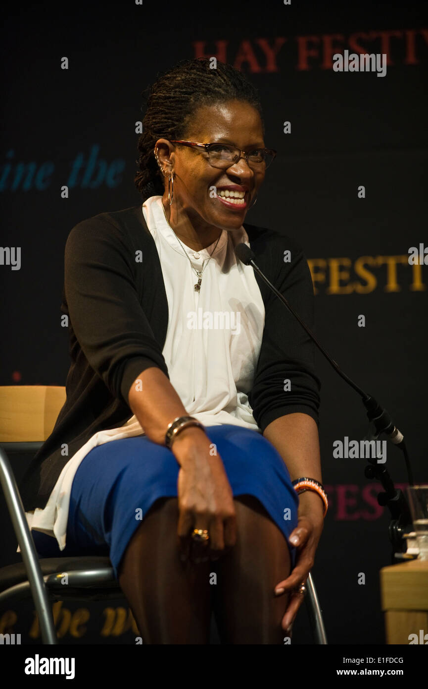 Révérende Mpho Tutu parlant à pardonner à Hay Festival 2014. ©Jeff Morgan Banque D'Images