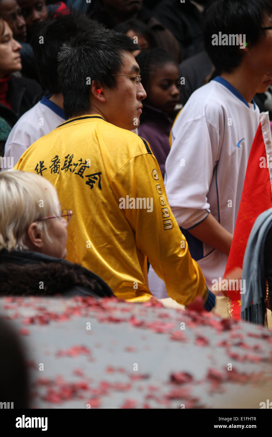 Communauté chinoise de Lyon célèbre le Nouvel An Chinois, LYON, Rhone, Rhone Alpes, France Banque D'Images