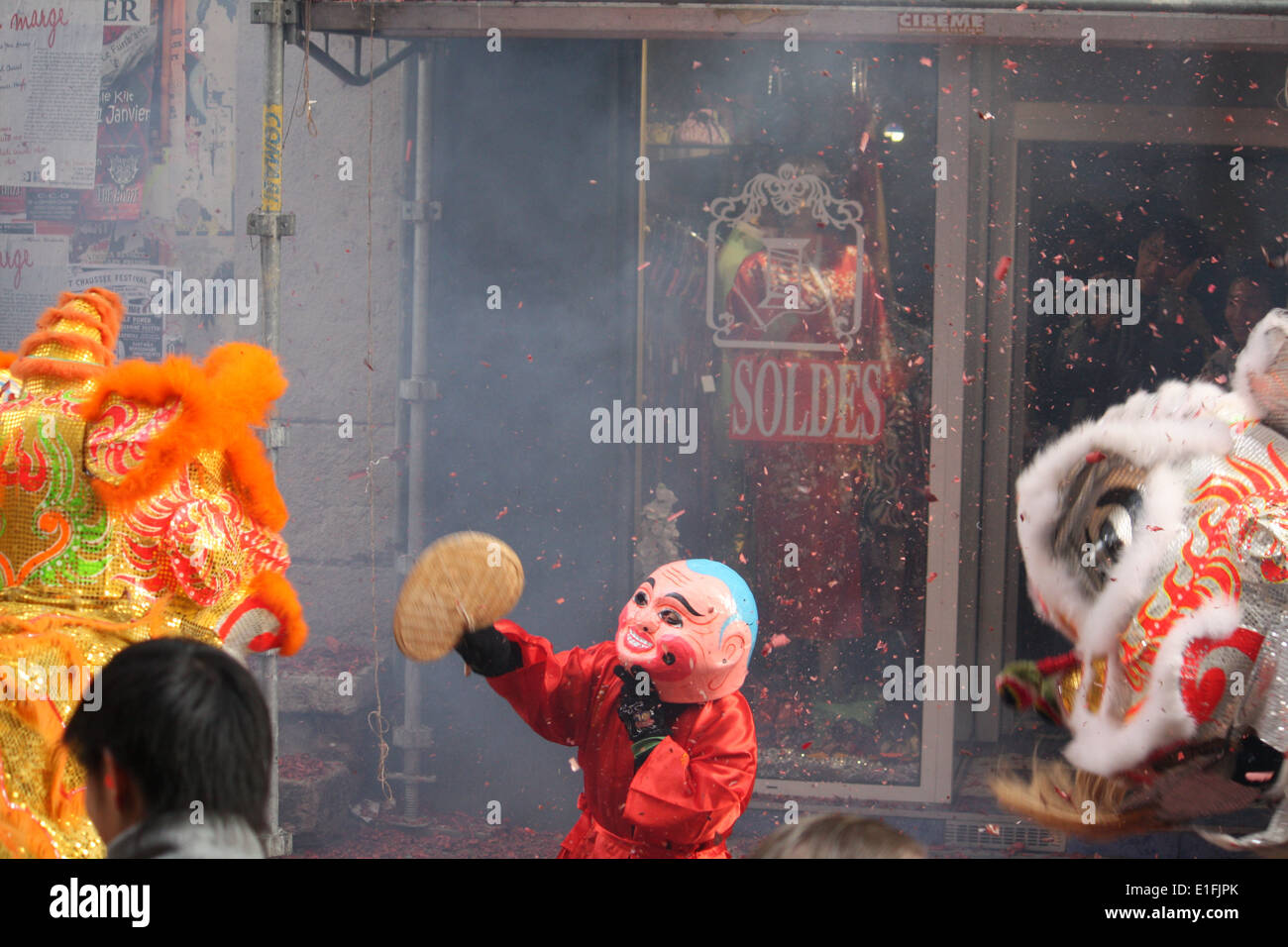 Communauté chinoise de Lyon célèbre le Nouvel An Chinois, LYON, Rhone, Rhone Alpes, France Banque D'Images