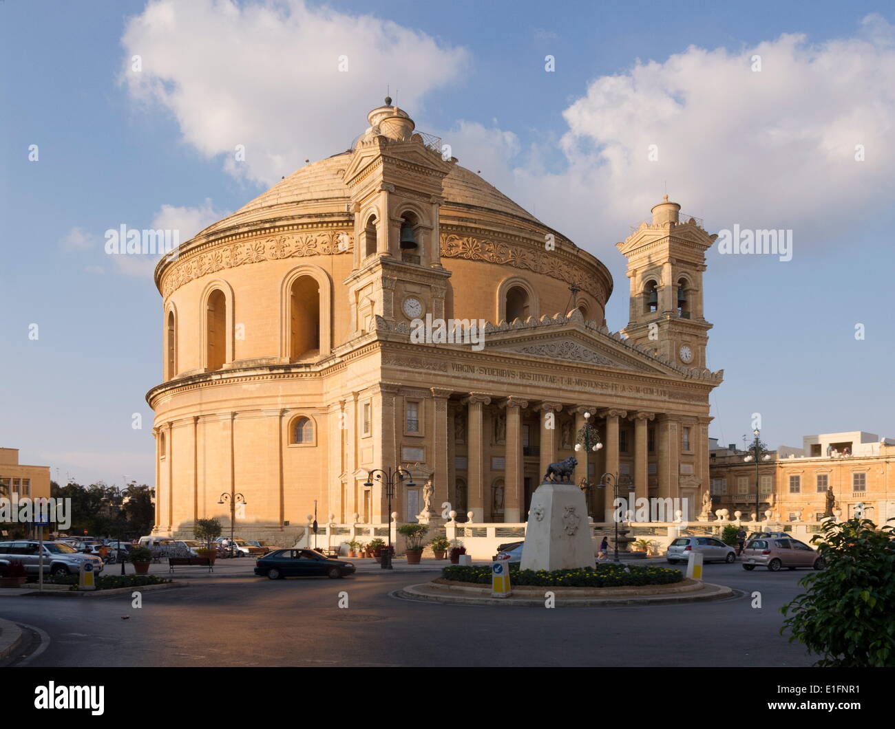 L'église paroissiale de Santa Maria (dôme de Mosta), Mosta, Malta, Europe Banque D'Images