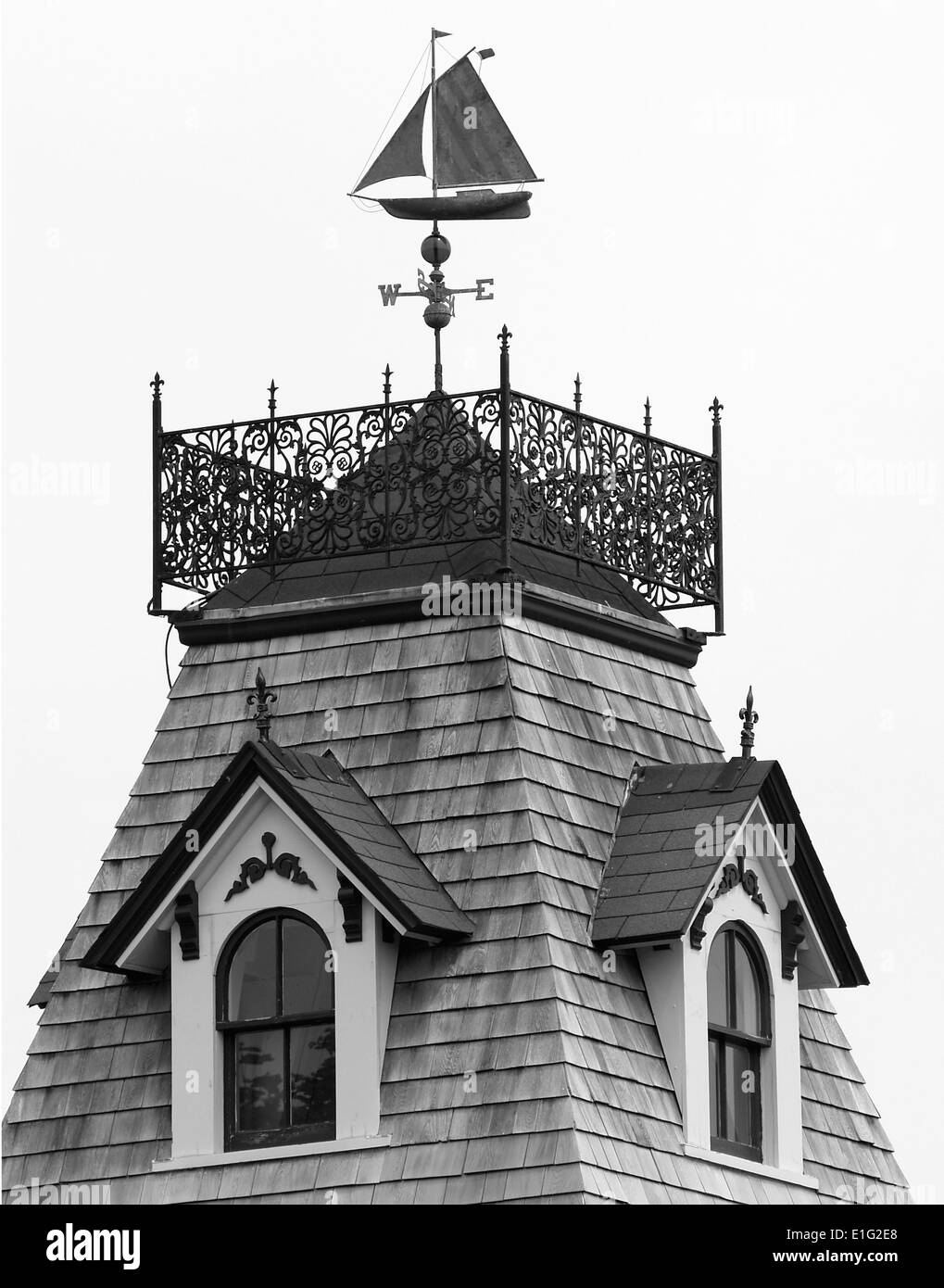 Un sloop girouette,Martha's Vineyard, Massachusetts Banque D'Images