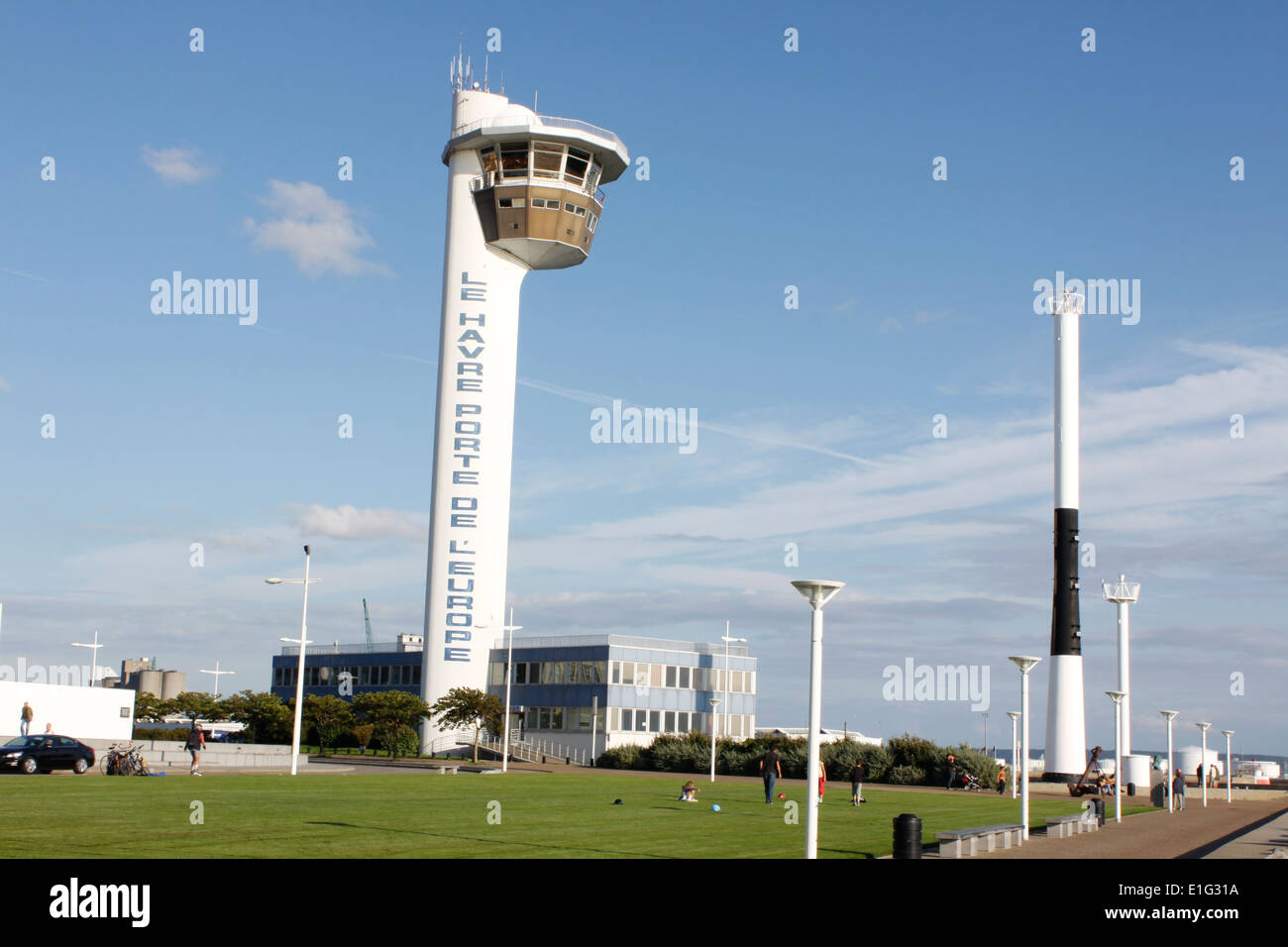 Phare, capitaine de la station du Havre, Seine-Maritime, Normandie, France. Banque D'Images