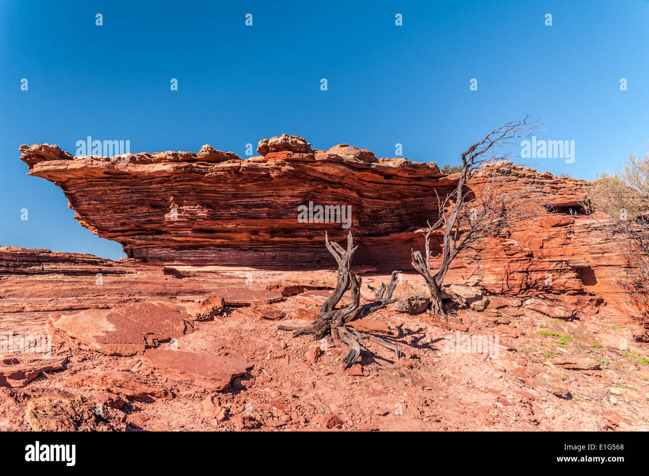 Parc national de KALBARRI, NATURE'S LA FENÊTRE, MURCHISON RIVER, AUSTRALIE OCCIDENTALE Banque D'Images