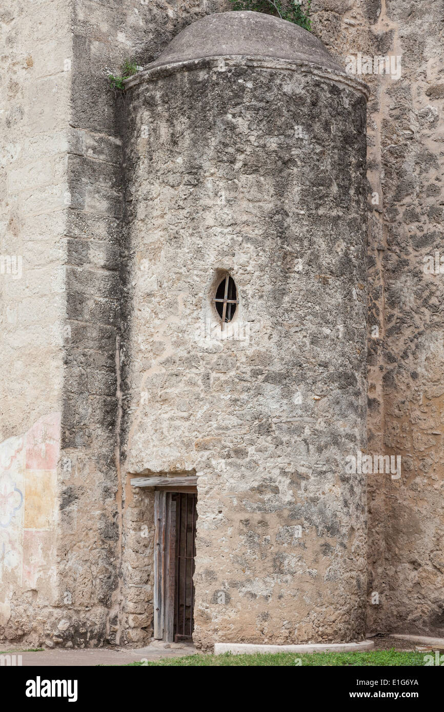 Mission San Jose à San Antonio, Texas. Banque D'Images