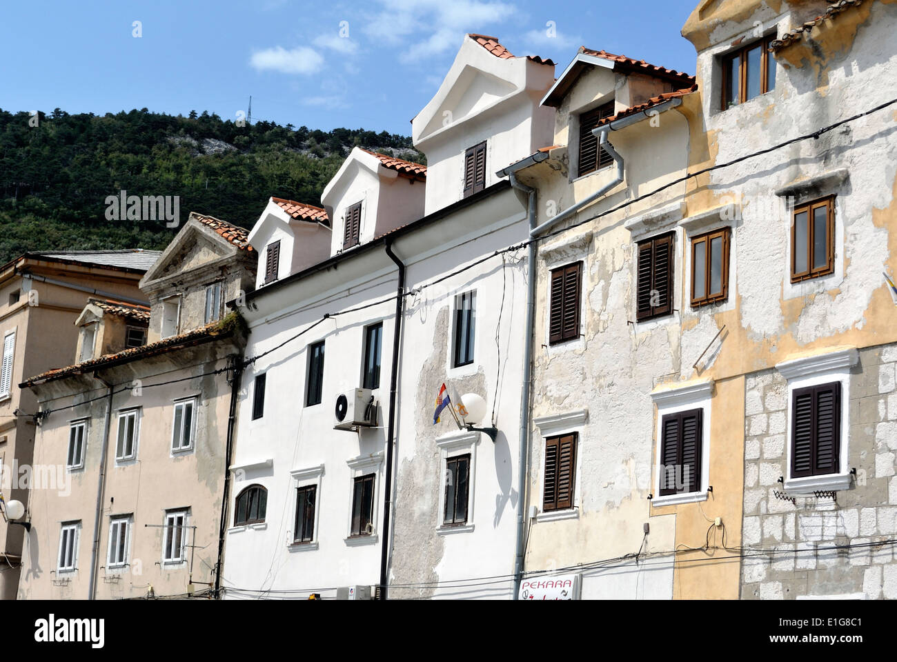 Vieille ville historique de Bakar, région Primorje, Mer Adriatique, la Croatie, l'UNION EUROPÉENNE Banque D'Images