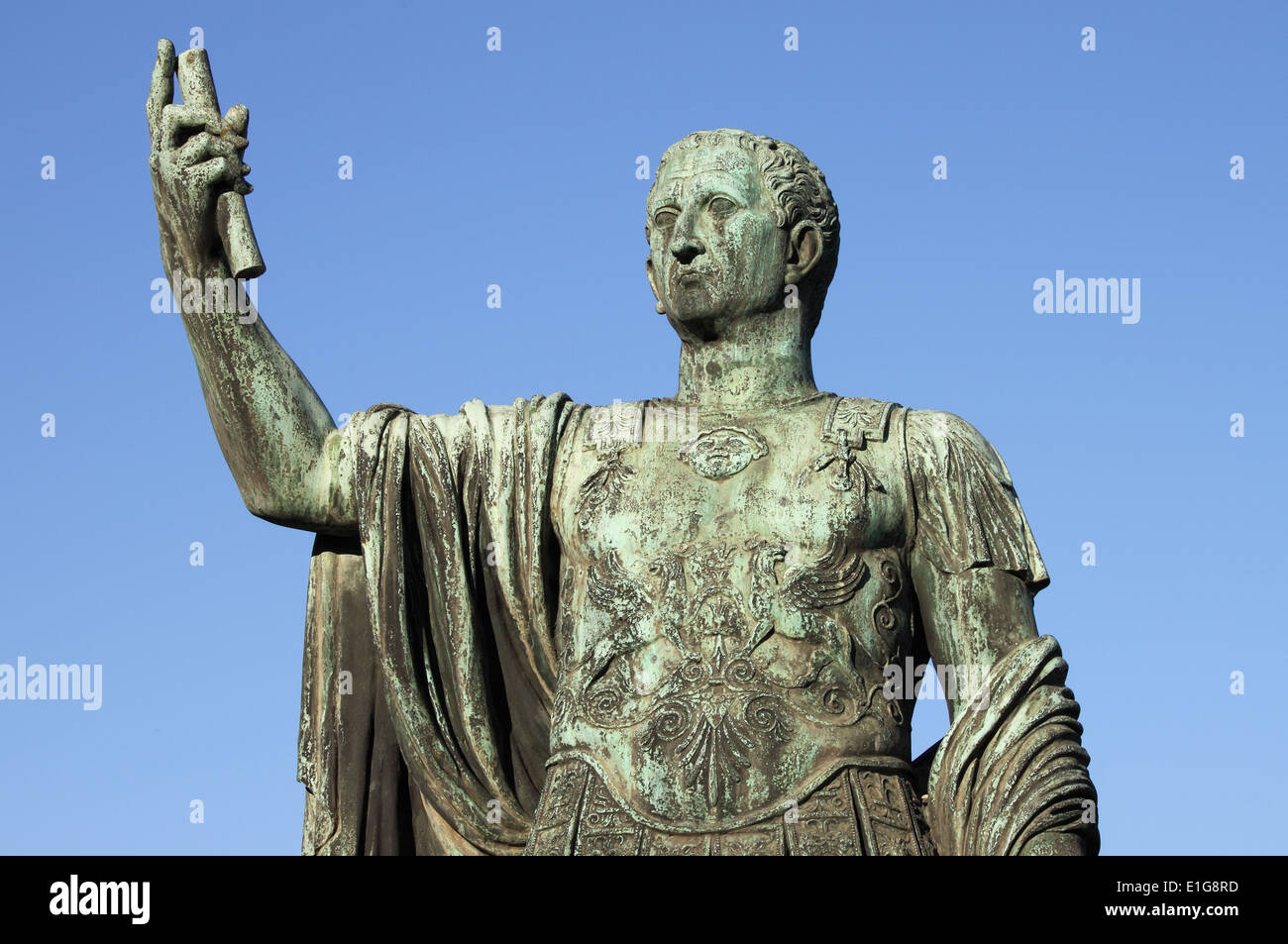 Statue de l'empereur Nerva à Rome, Italie Banque D'Images