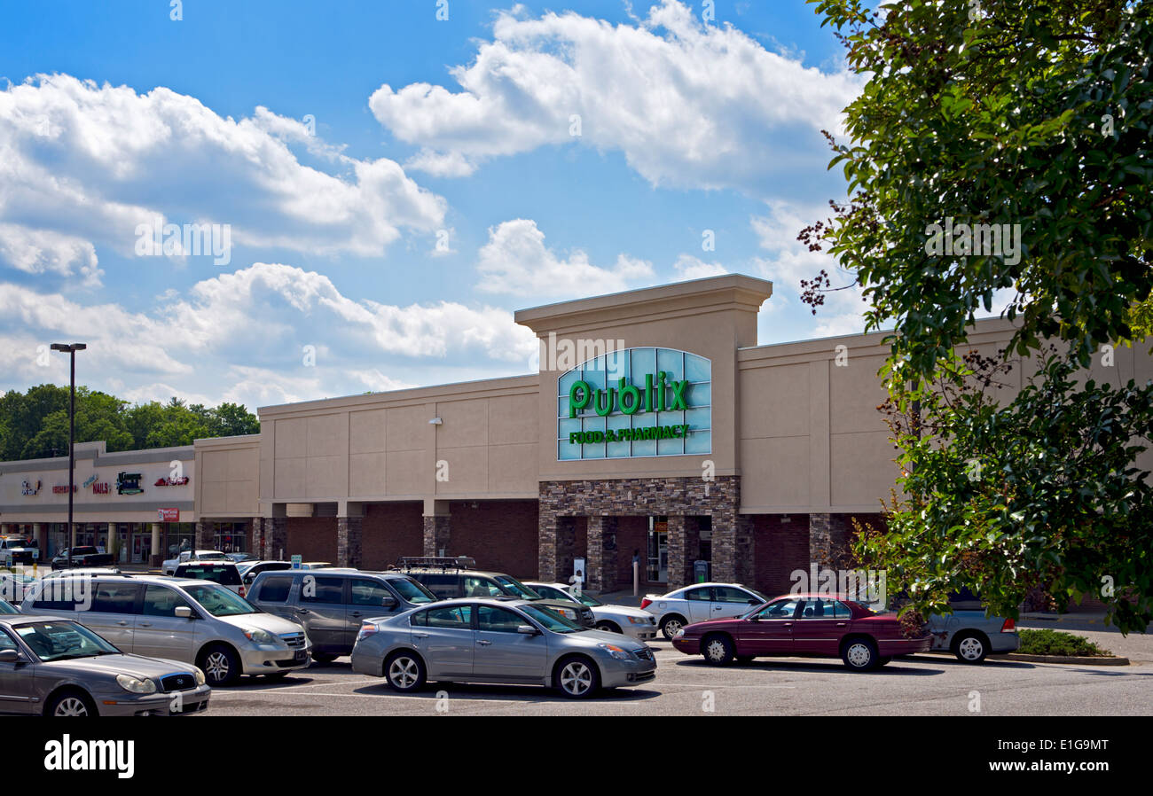 Épicerie Publix de Taylors, Caroline du Sud Banque D'Images