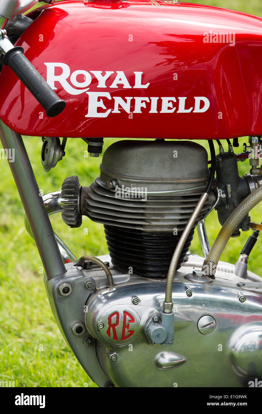Royal Enfield. Moto classique britannique Banque D'Images