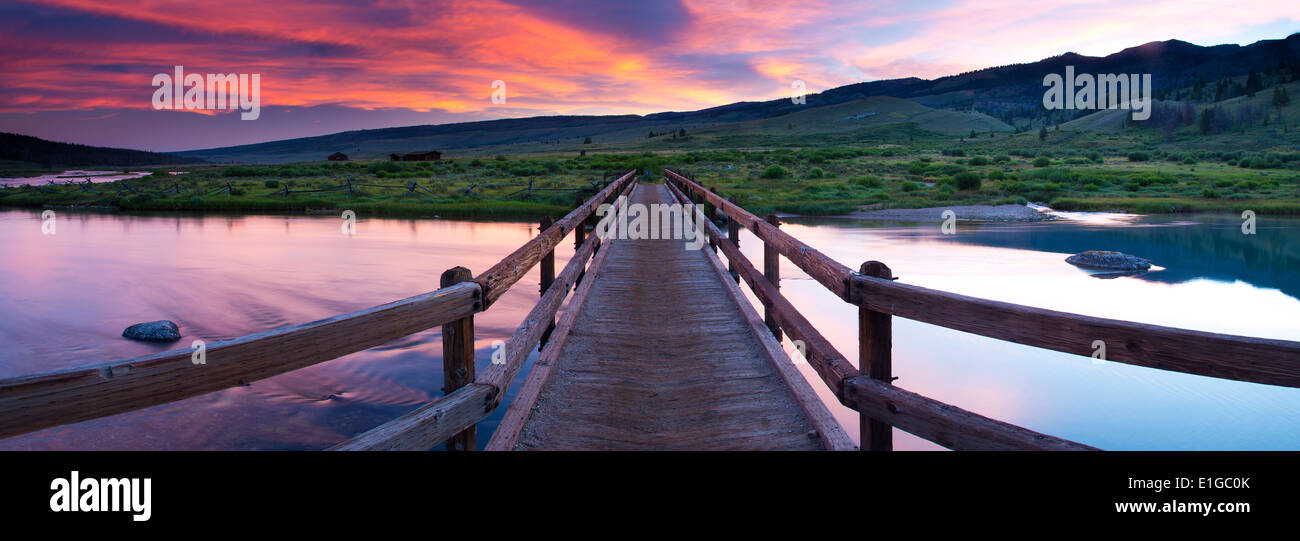 Green River situé dans la Green River Lakes wilderness du Wyoming. ,,,, Banque D'Images