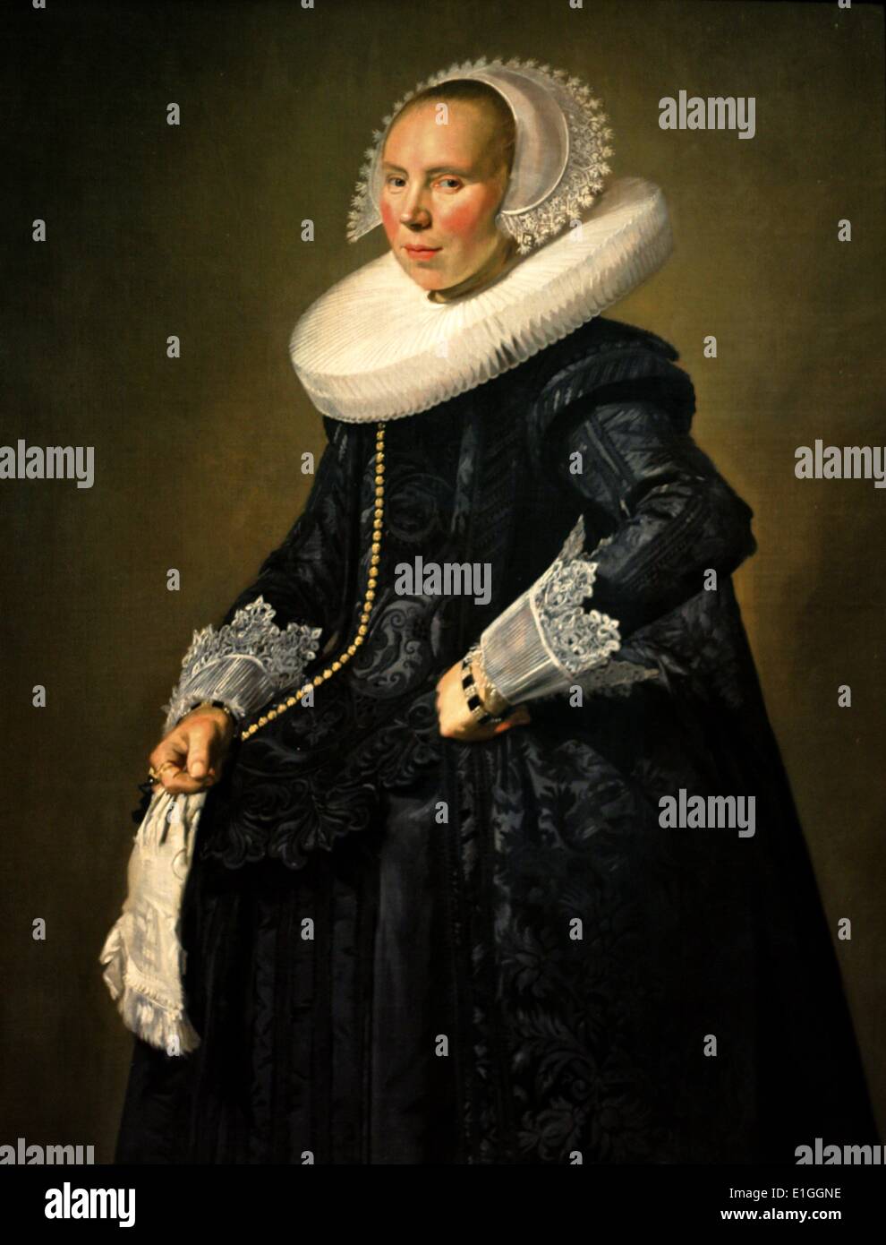 Portrait d'une femme par Frans Hals (environ 1580-1666). Banque D'Images