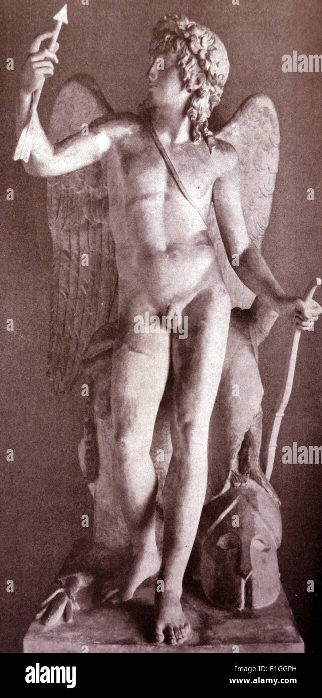 Statue représentant le triomphe d'eros par Bertel Thorvaldsen, publié dans 'Die Kunst im deutschen Reich" (l'art dans l'Empire allemand) a d'abord publié en janvier 1937 par Gauleiter Adolf Wagnerand plus tard publié sous la direction d'Adolf Hitler lui-même. Banque D'Images