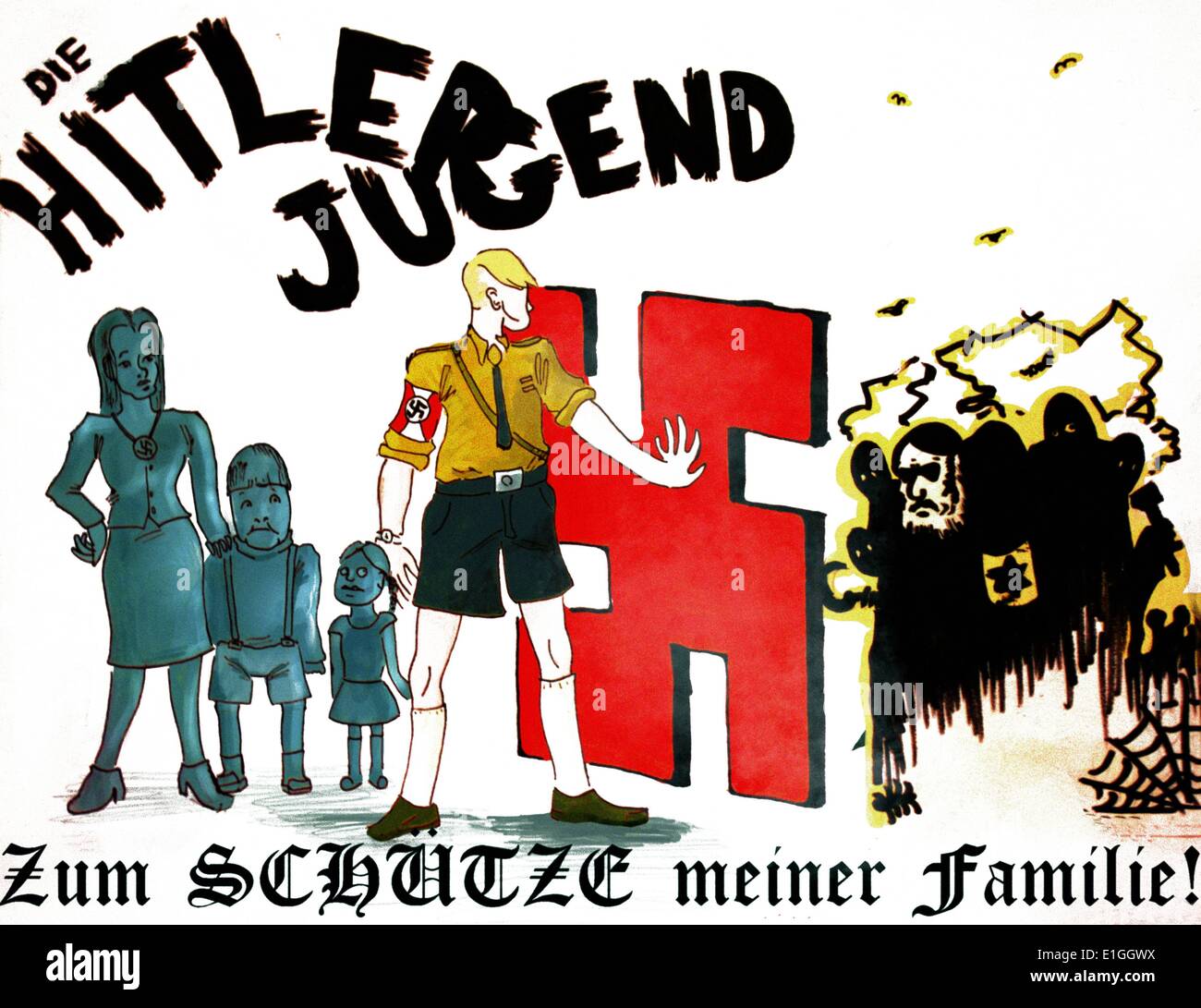 Mourir Hitler Jugend, (la jeunesse d'Hitler) Banque D'Images