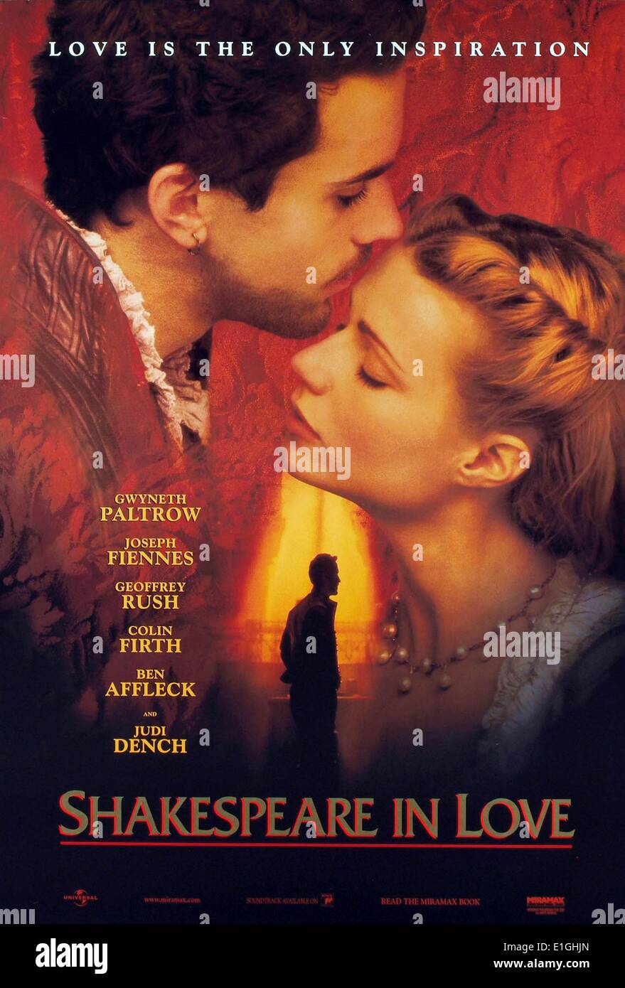 Gwyneth Paltrow et Joseph Finnes a joué dans le film de 1998 'Shakespeare in Love'. Banque D'Images