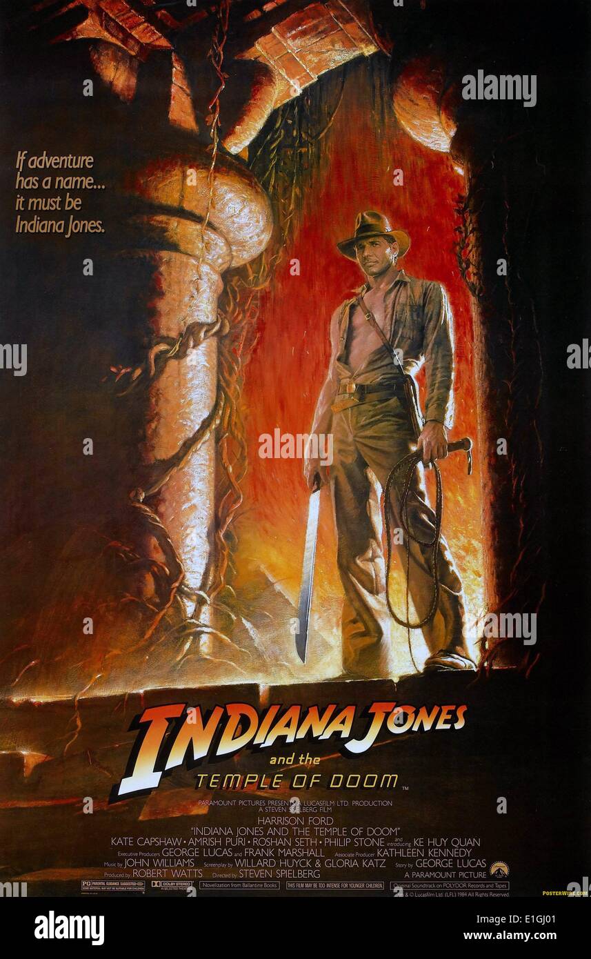 Le Dr Henry Walton 'Indiana Jones, Jr.,[10] souvent réduit à 'Indy', est le personnage titre de la franchise Indiana Jones. George Lucas a créé le personnage en hommage à l'action des héros de film 1930 séries. Le personnage est apparu pour la première fois en 1981 dans le film Les aventuriers de l'arche perdue, à suivre par Indiana Jones et le Temple Maudit en 1984 Banque D'Images