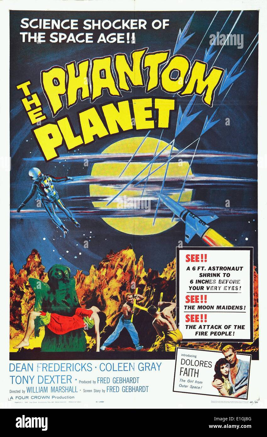 Le Phantom Planet est un film de science-fiction de 1961 réalisé par William Marshall Banque D'Images