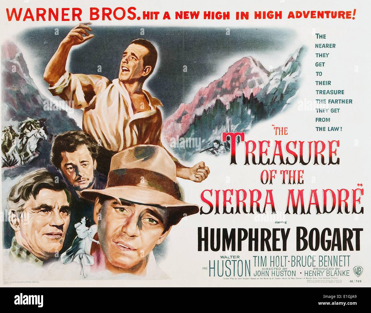 Le Trésor de la Sierra Madre, un film d'aventure dramatique américain de 1948 avec Humphrey Bogart.. Banque D'Images
