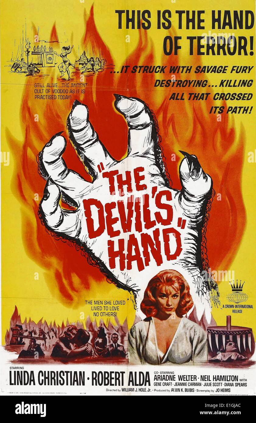 La main du diable un film 1962 avec Linda Christian. Banque D'Images