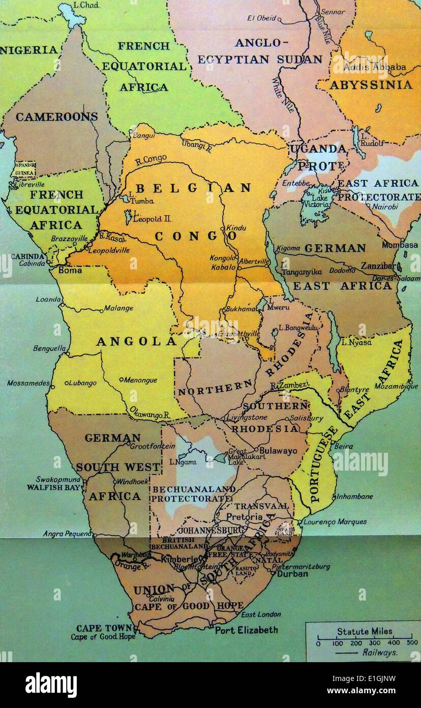 Carte de l'afrique centrale Banque de photographies et d’images à haute ...