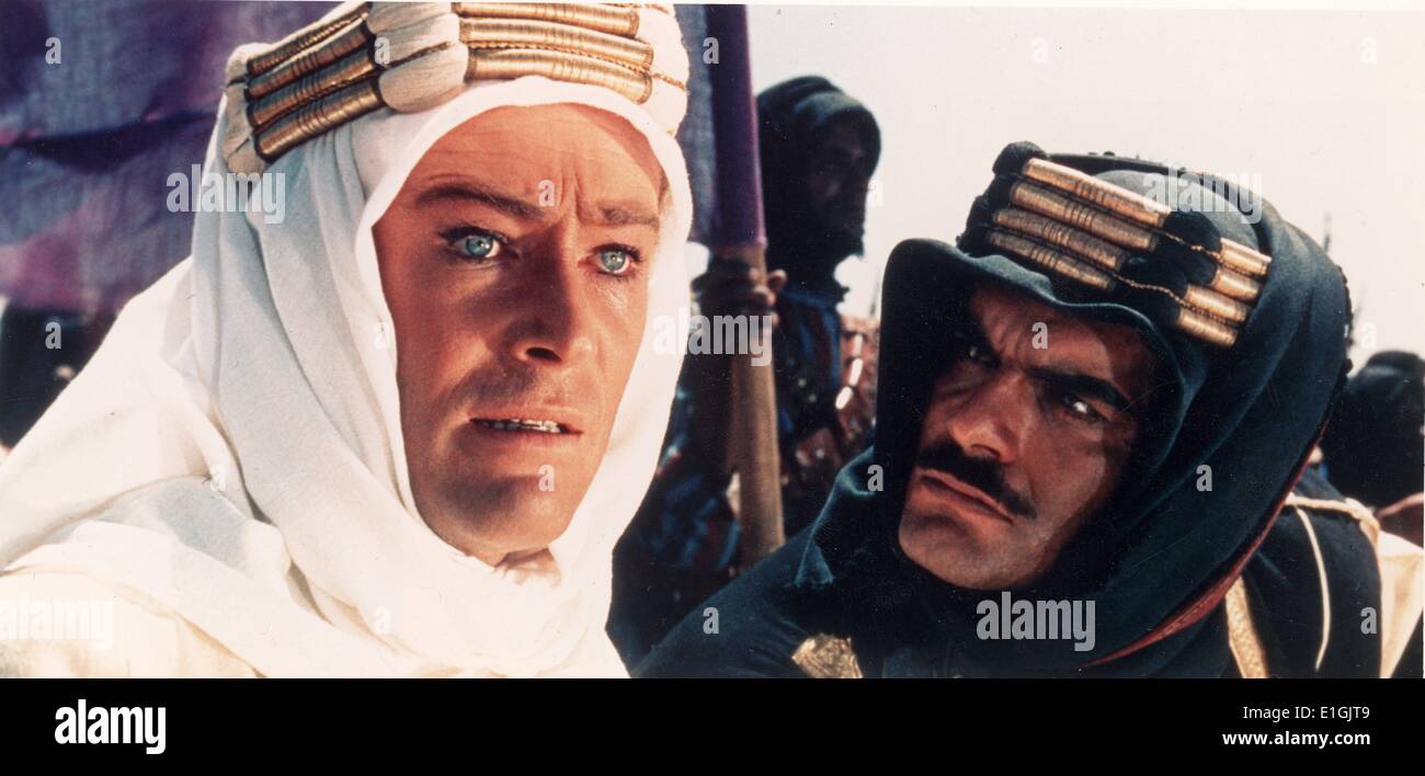 Lawrence d'Arabie 1962 un film britannique d'aventures épiques. Banque D'Images