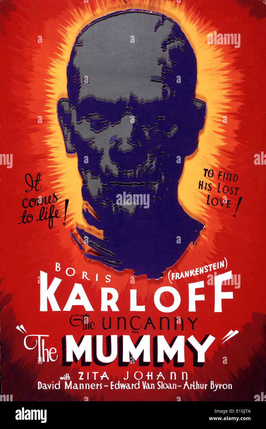 La momie d'un film d'horreur 1932 de Universal Studios avec Boris Karloff Banque D'Images