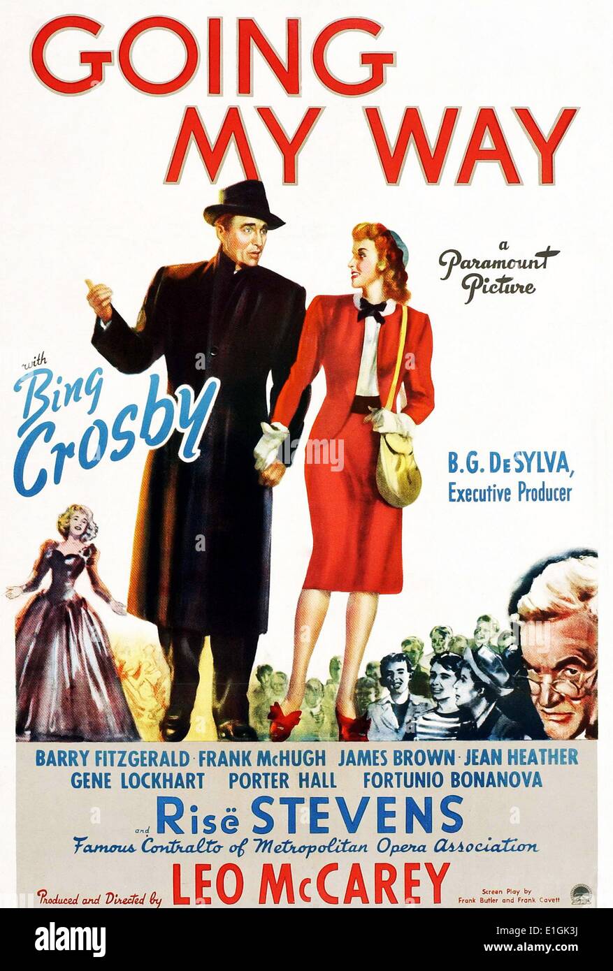 J'ai plus avec Bing Crosby un 1944 American musical comedy-drama film. Banque D'Images