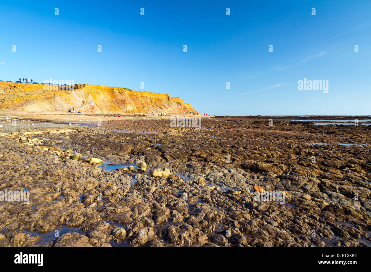 Compton Bay sur l'île de Wight Angleterre Angleterre Europe Banque D'Images