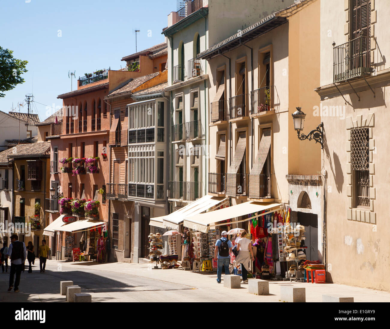 Cuesta de Gomerez street, Granada, Espagne Banque D'Images
