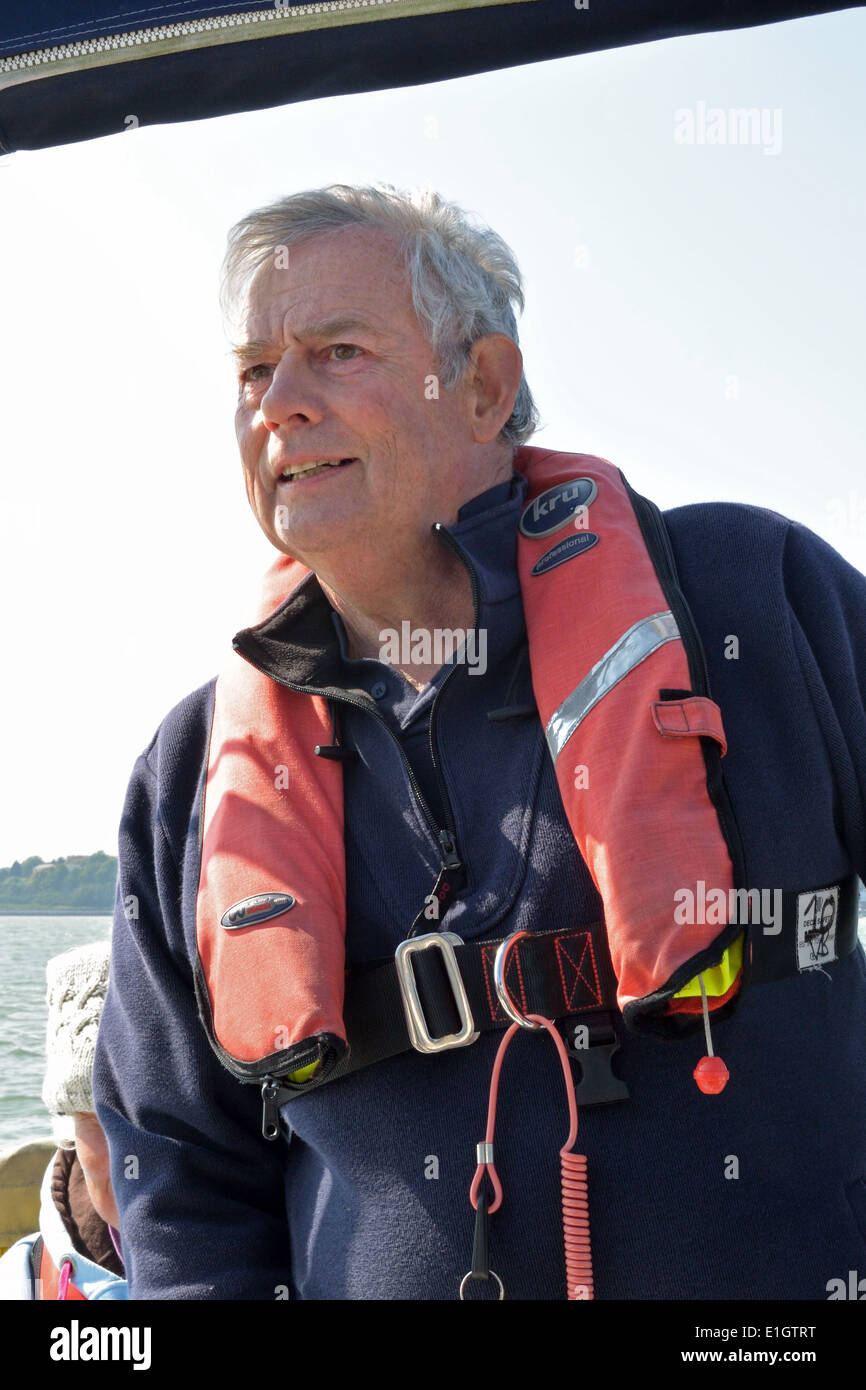 Bénéteau Océanis Clipper les navigateurs vikings 473 cruising yacht skipper bleu Viking Lee tisserands Banque D'Images