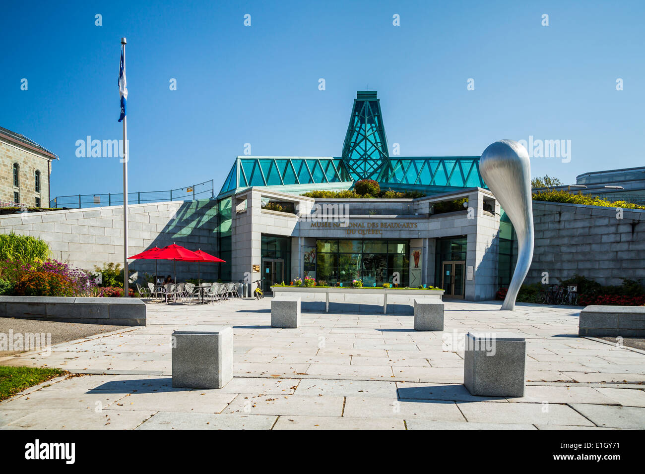 Le Musée National du Québec l'entrée du bâtiment dans la ville de Québec, Québec, Canada. Banque D'Images