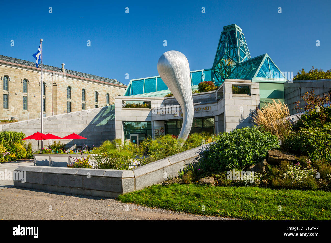 Le Musée National du Québec l'entrée du bâtiment dans la ville de Québec, Québec, Canada. Banque D'Images