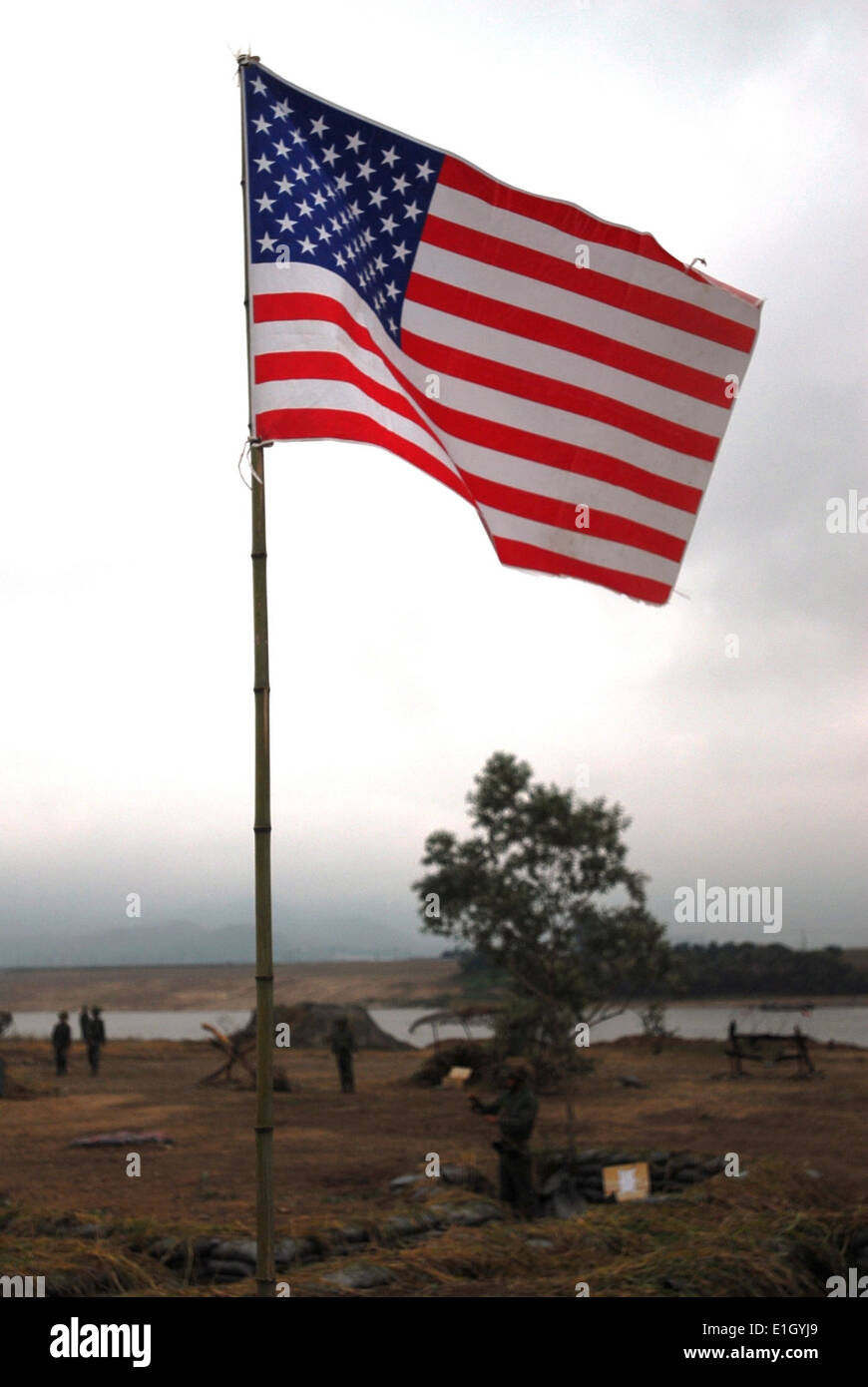 Les soldats de l'armée américaine avec le 19ème commandement de soutien de théâtre ont participé avec des soldats sud-coréens affectés à la 2ème pupitre Banque D'Images