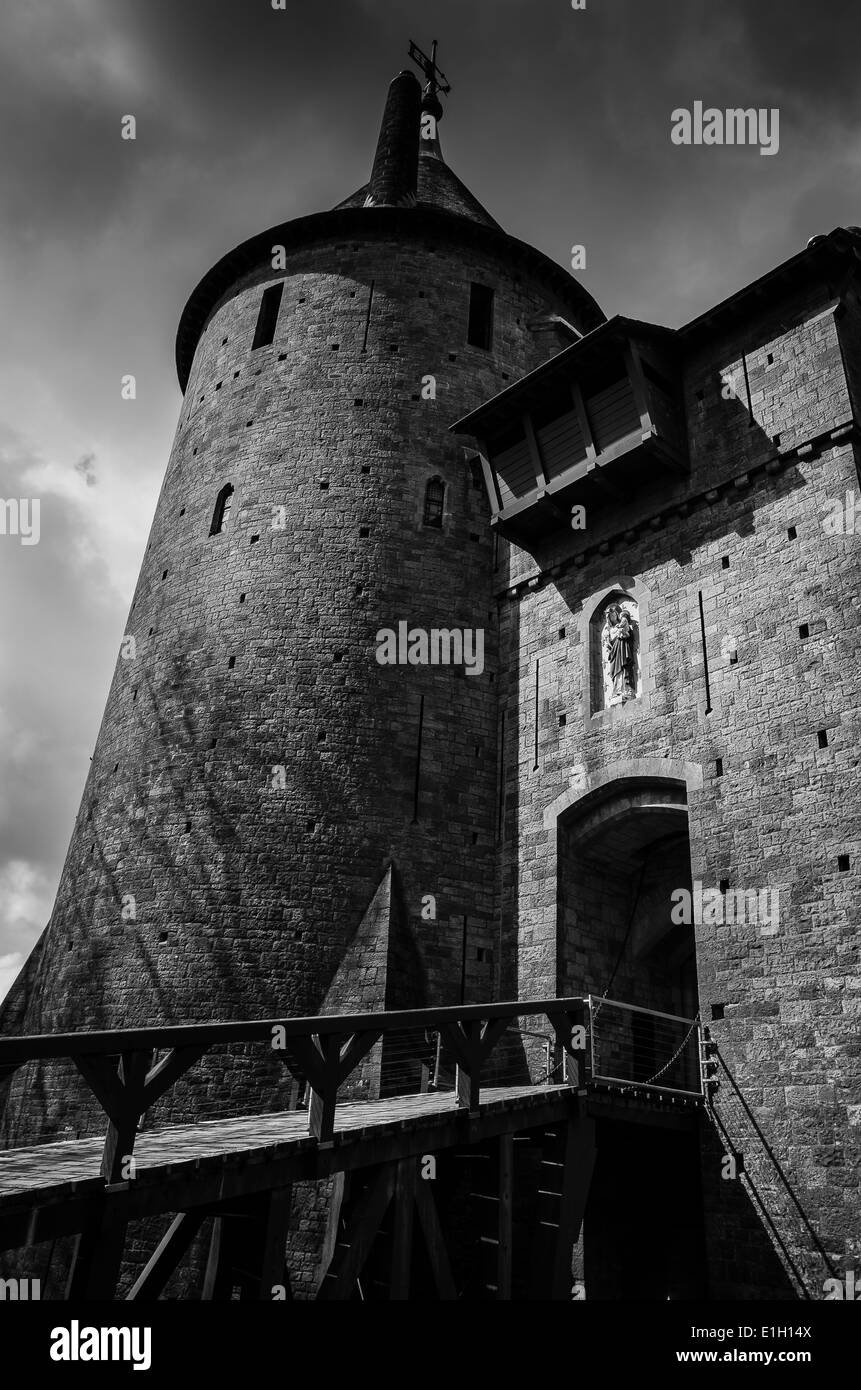 Castell Coch ou le Château Rouge est un 19e siècle château néo-gothique construit sur les vestiges d'un authentique fort du 13ème siècle Banque D'Images