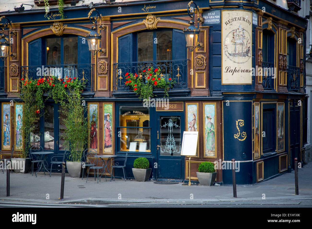 Restaurant Laperouse historique à Saint Germain des Prés, Paris, France Banque D'Images