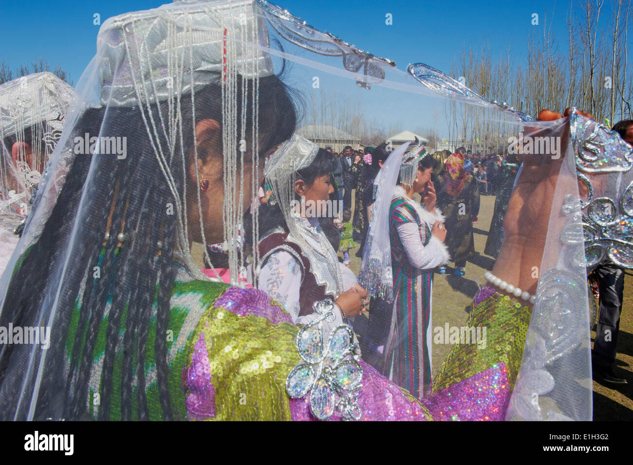 L'Ouzbékistan, Karchi Norouz, spring festival Banque D'Images